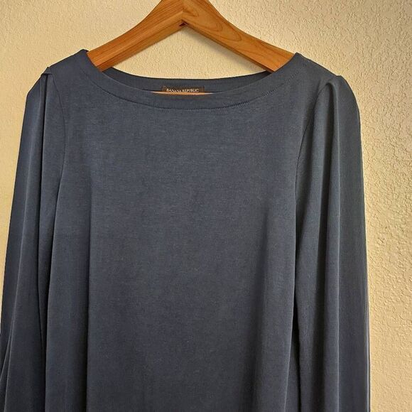 NWOT Banana Republic Teal Top w/ Bow Tie wrist details: Feminine Flattering: XS - Picture 4 of 7